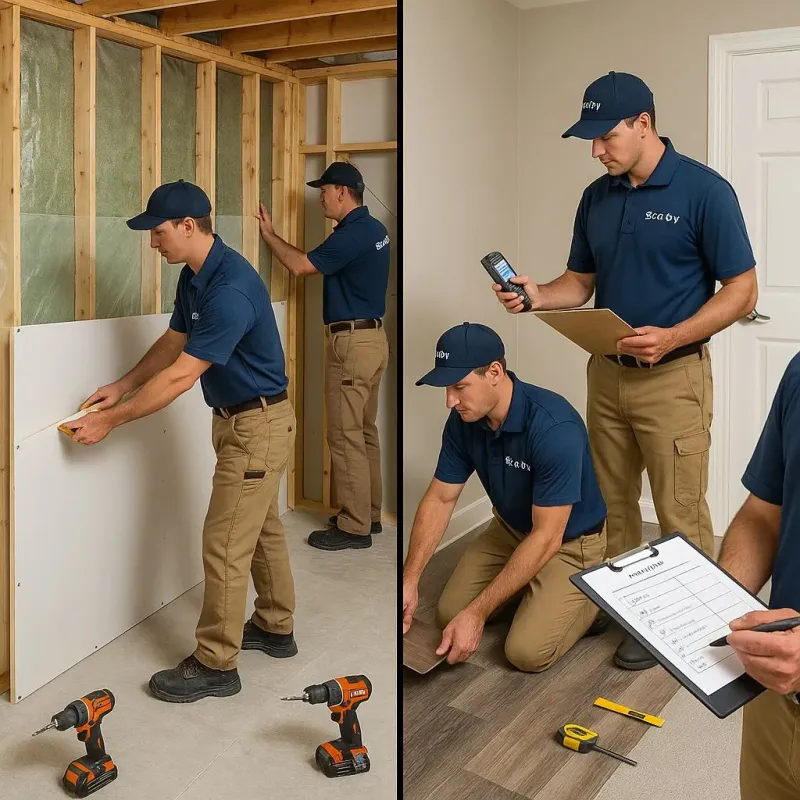 Repairs and Reconstruction process in Amery, WI